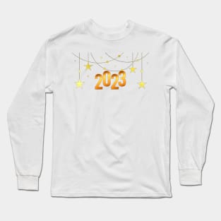 2023 Golden Stars - Happy New Year Long Sleeve T-Shirt